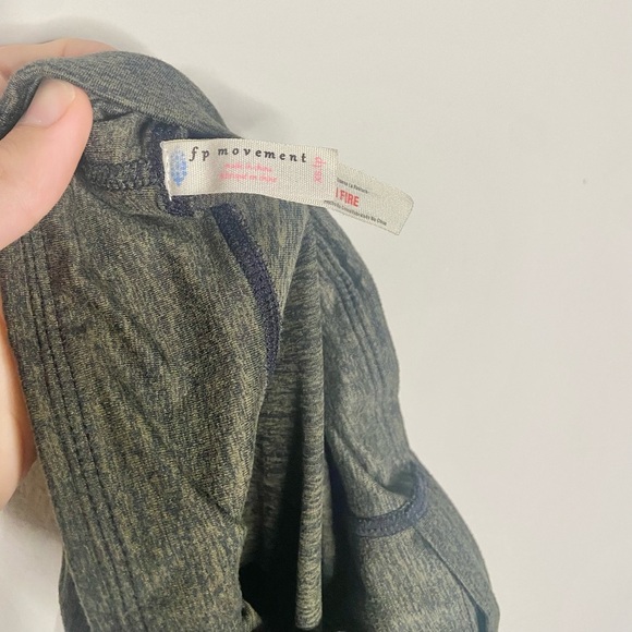 Free People Movement Infinity Cut Out Leggings Green - Picture 7 of 9